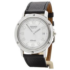 Relógio Hermès Clipper CL1.810 em aço. Prata