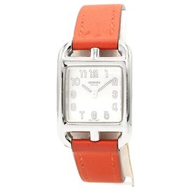 Magnífica relógio feminino Hermès "Cape Cod" modelo CC1.210. Prata