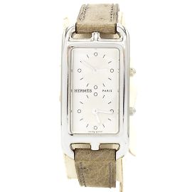 Hermès Hermes Cape Cod CC3.210 Uhr. Silber