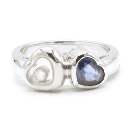 Anel Happy Diamonds da Chopard. Prata