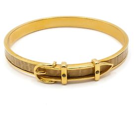 Pulseira Hermès, modelo "Fivela de Cinto". Dourado