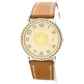 Relógio Hermès Sellier. Dourado