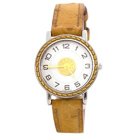 Relógio Sellier da Hermès. Prata