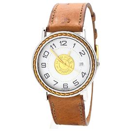 Hermès Relógio Hermes Sellier. Prata