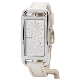 Hermès Cape Cod CC3.210 Uhr. Silber