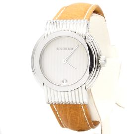 Boucheron Reflet-Solis Uhr aus Edelstahl Silber