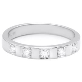 Bulgari MarryMe ring in platinum and diamonds size 50 Silvery