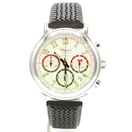 Chopard-Chopard Mille Miglia watch, automatic chronograph in stainless steel, limited edition 50th anniversa-Silvery