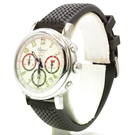 Chopard-Chopard Mille Miglia watch, automatic chronograph in stainless steel, limited edition 50th anniversa-Silvery