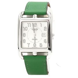 "Cape Cod" watch by Hermès. Silvery