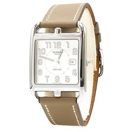 "Cape Cod" watch by Hermès. Silvery