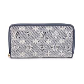 Louis Vuitton-Louis Vuitton Zippy Wallet-White,Navy blue