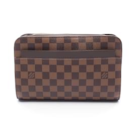 Louis Vuitton-Louis Vuitton Saint Clutch Bag-Brown