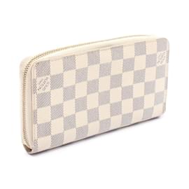 Louis Vuitton-Louis Vuitton Zippy Wallet in Damier Azur-White