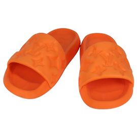 Gummisandalen Waterfront Line LOUIS VUITTON Orange MN0232 LV Auth 128838M Orange