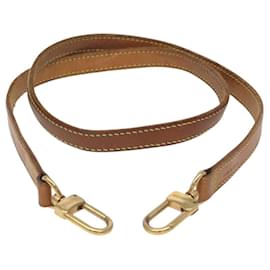 Louis Vuitton-LOUIS VUITTON Shoulder Strap Leather 37"" Beige LV Auth bs27027-Beige