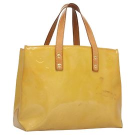 LOUIS VUITTON Sac à main Monogram Vernis Reade PM Beige M91334 LV Auth ti3294 Beige