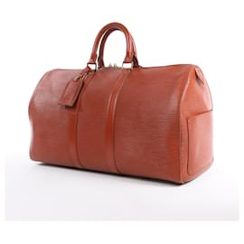 Louis Vuitton-Louis Vuitton Epi Leather Keepall 45 Travel Bag in Brown M42978-Brown