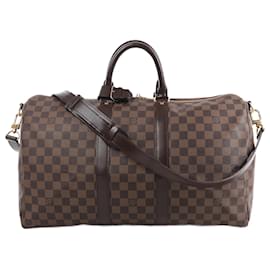 Louis Vuitton-Louis Vuitton Damier Keepall Bandoulière 45 Travel Bag-Brown