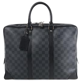 Louis Vuitton-Louis Vuitton Damier Graphite Porte Documents Voyages Handbag-Grey