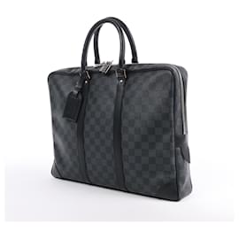 Louis Vuitton-Louis Vuitton Damier Graphite Porte Documents Voyages Handbag-Grey