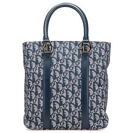 Dior Blue Diorissimo Trotter Canvas Tote Blau