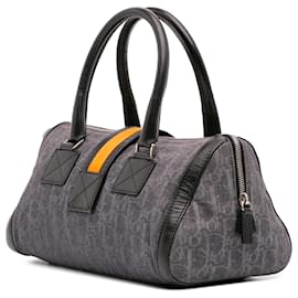 Dior-Dior Blue Diorissimo Trotter Denim Flight Boston Bag-Blue,Navy blue