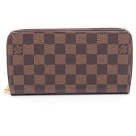Louis Vuitton-Louis Vuitton Zippy Wallet-Brown,Damier ebene
