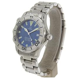 Omega-Omega Seamaster Quartz Watch Stainless Steel-Blue
