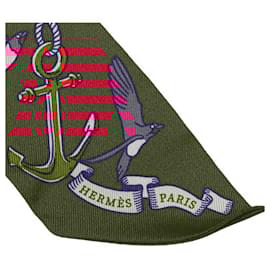 Hermès-Hermes SUR MON NUAGE Silk Scarf-Red,Other