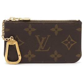 Louis Vuitton-Louis Vuitton Monogram Pochette Clé Coin Purse M62650-Brown
