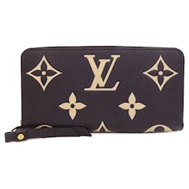 Louis Vuitton-Louis Vuitton Empreinte Long Wallet-Black,Beige