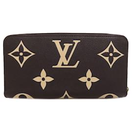 Louis Vuitton-Louis Vuitton Empreinte Long Wallet-Black,Beige
