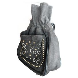 Borsa a secchiello vintage Yves Saint Laurent YSL Grigio