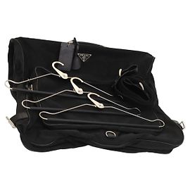 PRADA Garment Cover Nylon Black Auth bs27437 Black