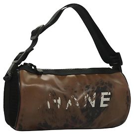 Borsa a Spalla CHANEL PVC Nera CC Auth bs27803 Nero
