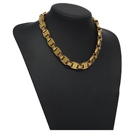 Salvatore Ferragamo Halskette aus Metall Gold Auth 125846 Golden