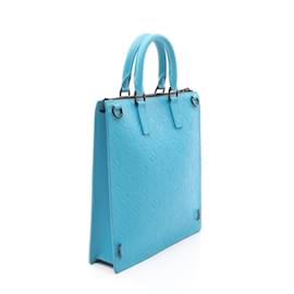 Louis Vuitton-Louis Vuitton Taurillon Leather Tote Bag-Blue