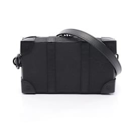 Louis Vuitton-Louis Vuitton Soft Trunk Wallet Shoulder Bag-Black,Monogram