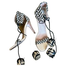 Ulla Johnson Modello Isolde High Hell Nero Beige