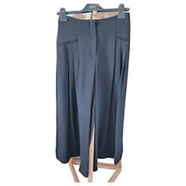 Dior Black Silk Pants Black