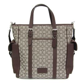 Sac Tote Signature Sprint CR325 de Coach Marron Beige