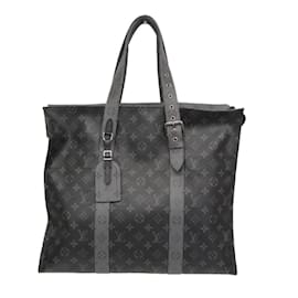 Louis Vuitton-Louis Vuitton Monogram Eclipse Cabas Zip GM M45379 Tote Bag-Brown,Black