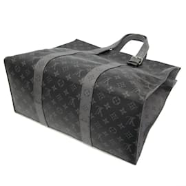Louis Vuitton-Louis Vuitton Monogram Eclipse Cabas Zip GM M45379 Tote Bag-Brown,Black
