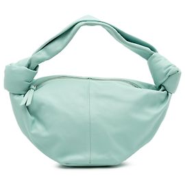 Borsa Mini Double Knot in Pelle di Vitello Blu Bottega Veneta Blu Blu chiaro