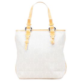 Céline Celine Gray Macadam Canvas Tote Brown Grey