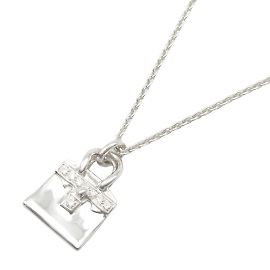 Collar Amuleto Birkin de Hermès en Oro Blanco de 18K Otro