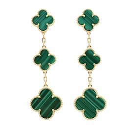 Van Cleef & Arpels-Boucles d'oreilles pendantes Magic Alhambra de Van Cleef & Arpels-Jaune