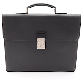 Louis Vuitton-Louis Vuitton Moscova Taiga Briefcase-Black,Grey