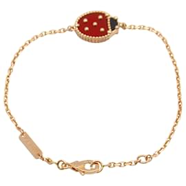 Van Cleef & Arpels-Bracelet Coccinelle à Ailes Fermées Lucky Spring de Van Cleef & Arpels-Noir,Rouge